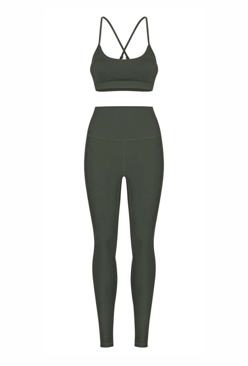 Legginsy Spinta Veloce, zielone - zdjęcie produktu, przód