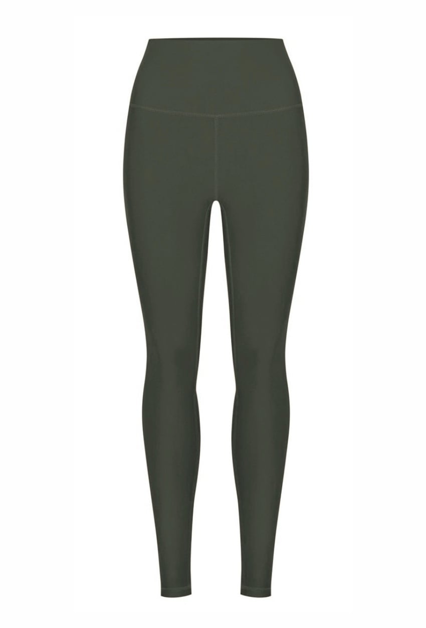 Legginsy Spinta Veloce, zielone - zdjęcie produktu, przód, tylko dół