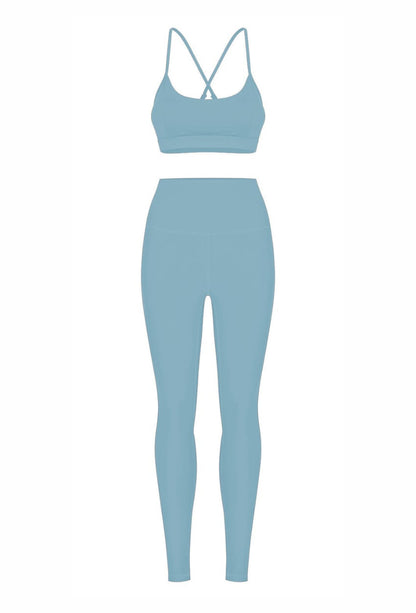 Legginsy Spinta Veloce, niebieskie - zdjęcie produktu, tył