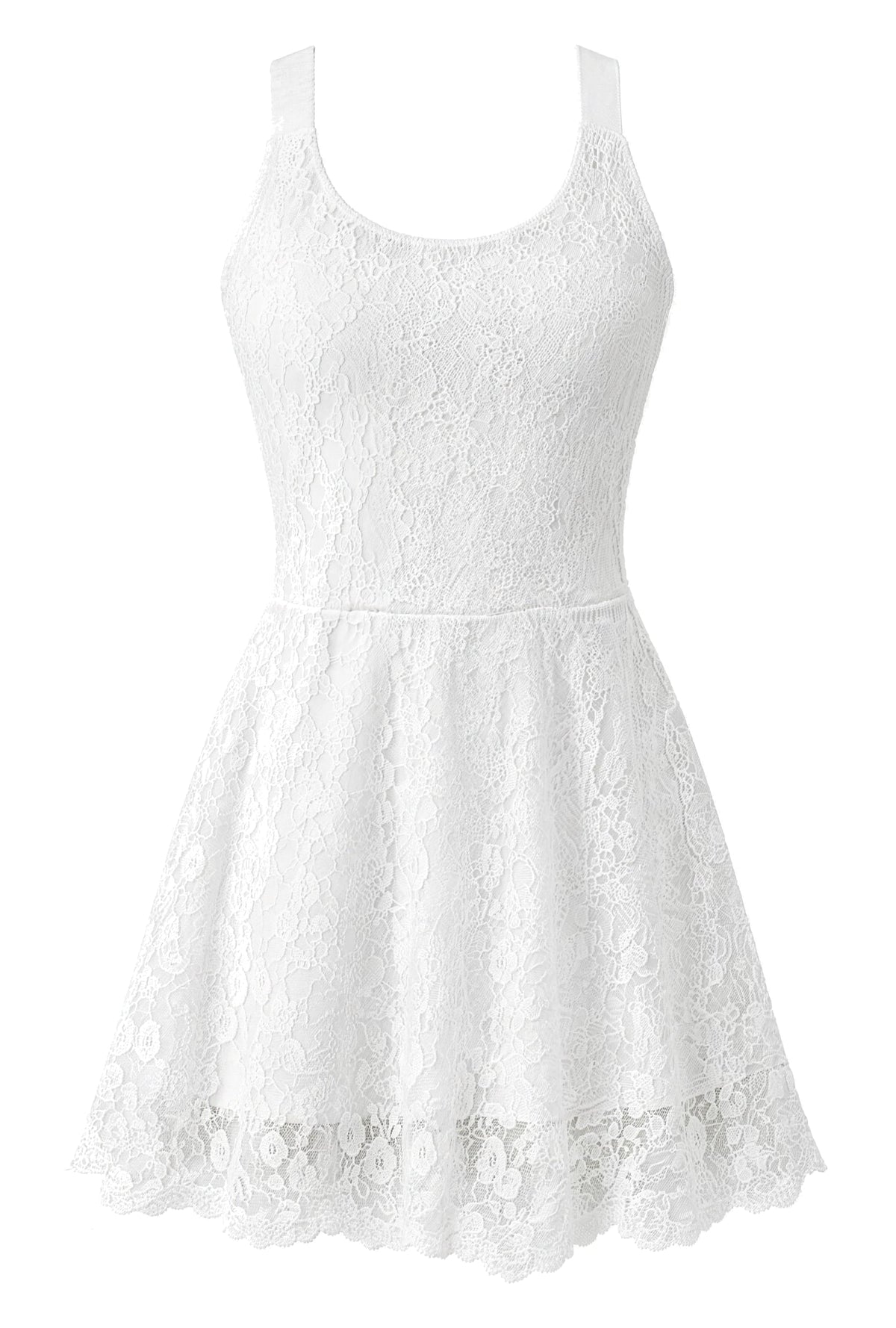 Sukienka sportowa Pizzo Leggero, biała - zdjęcie 4 z 7