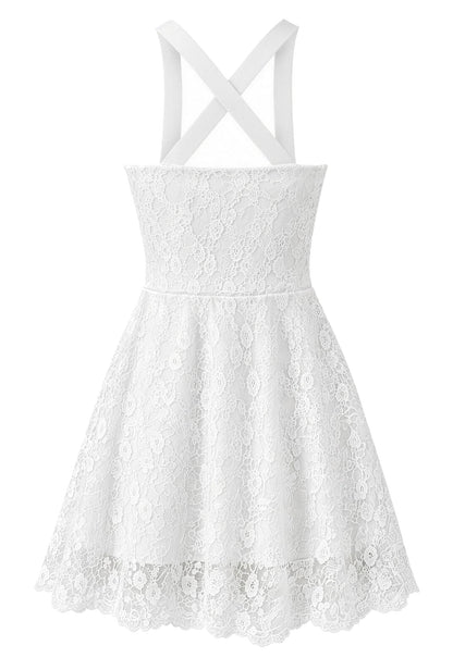 Sukienka sportowa Pizzo Leggero, biała - zdjęcie 5 z 7