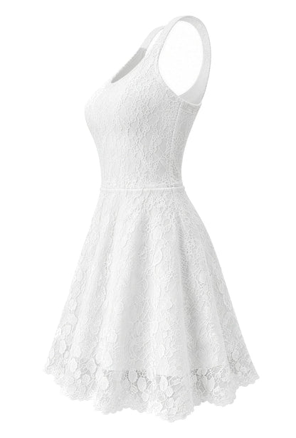 Sukienka sportowa Pizzo Leggero, biała - zdjęcie 6 z 7