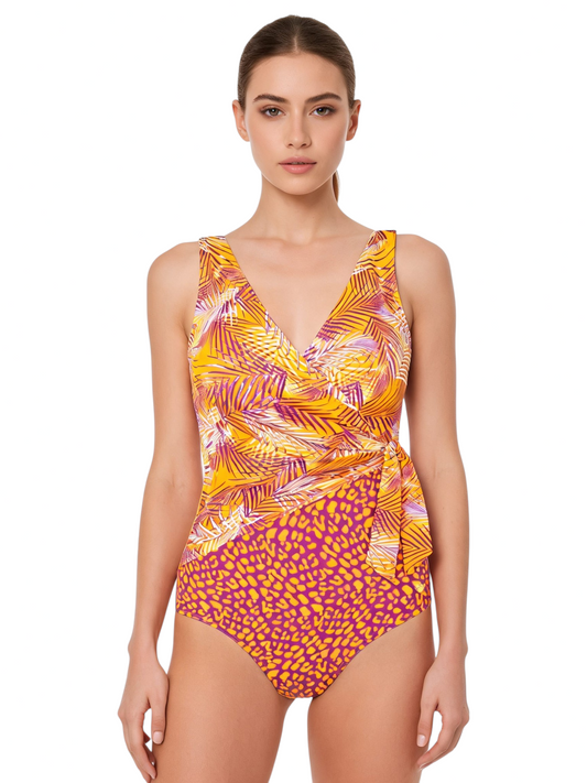 Self Collection Thailand 3 Tropikalny pomarańcz – jednoczęściowy strój kąpielowy ZEVARI