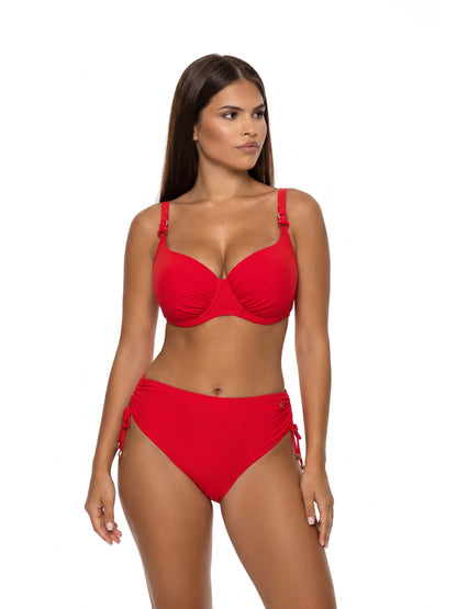Self Collection Bayamon 5 czerwony - dwuczęściowy strój kąpielowy ZEVARI