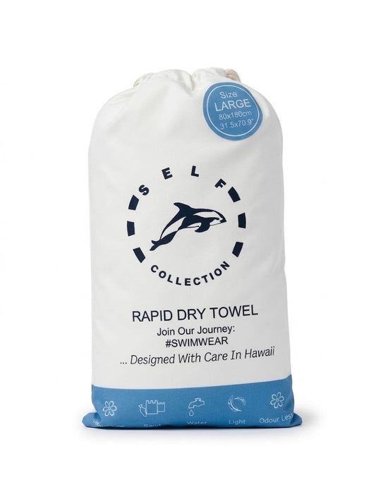 Self Collection Beach towel Niebieski – ręcznik plażowy ZEVARI