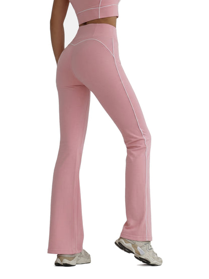 Lila Kucharska Legginsy Aria Fiera Pudrowy Róż – legginsy sportowe damskie ZEVARI