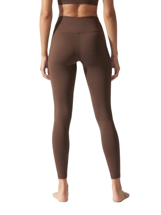 Lila Kucharska Legginsy Spinta Veloce Brązowe – legginsy sportowe damskie ZEVARI