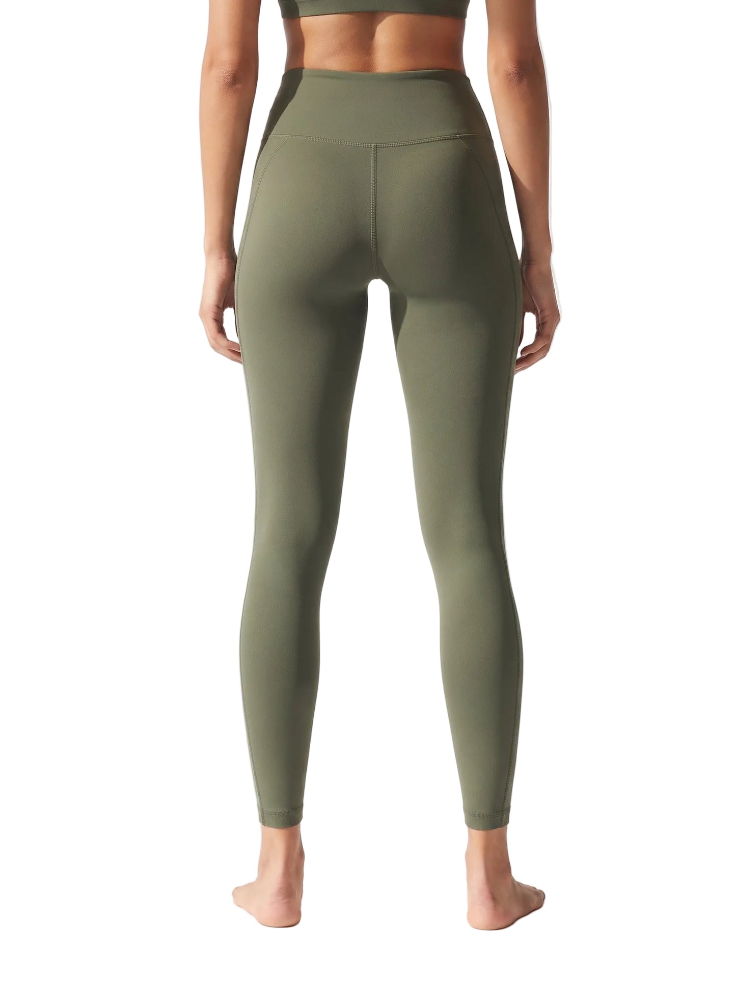 Lila Kucharska Legginsy Spinta Veloce Ciemna Zieleń – legginsy sportowe damskie ZEVARI