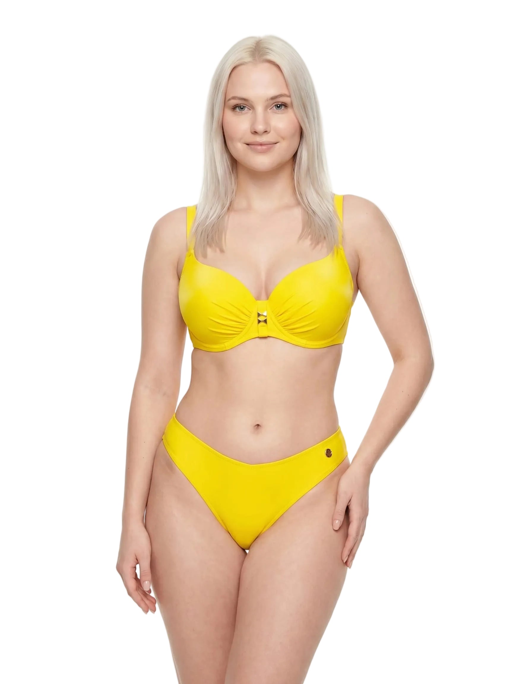 Self Collection New Trends 11 żółty - dwuczęściowy strój kąpielowy ZEVARI